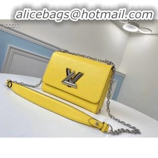 Cheapest Louis vuitton original epi leather TWIST MM M66119 yellow