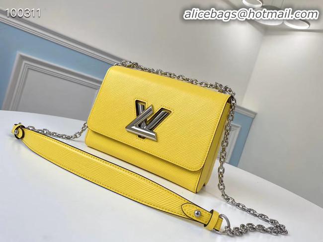 Cheapest Louis vuitton original epi leather TWIST MM M66119 yellow