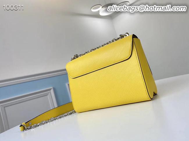 Cheapest Louis vuitton original epi leather TWIST MM M66119 yellow