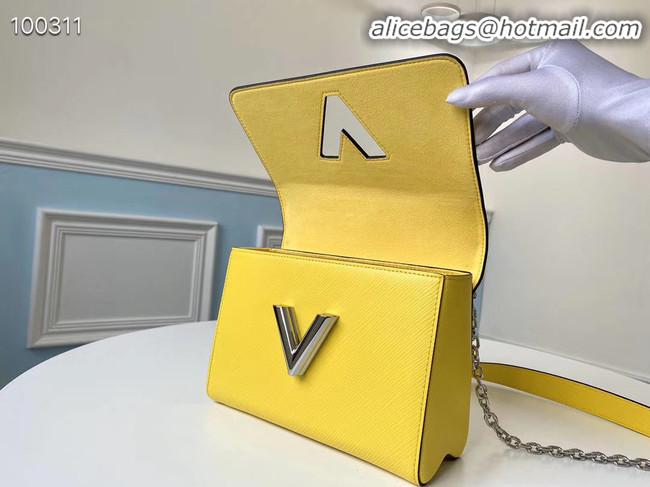 Cheapest Louis vuitton original epi leather TWIST MM M66119 yellow