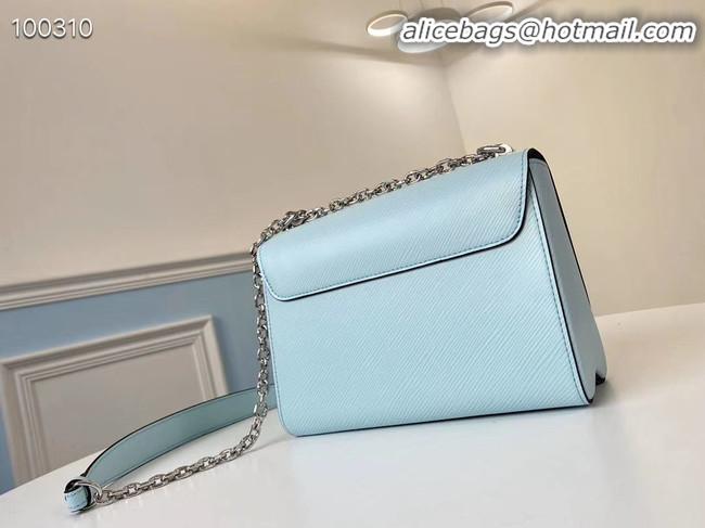 Shop Low Price Louis vuitton original epi leather TWIST MM M66119 sky blue