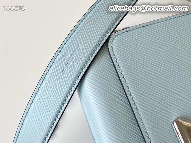 Shop Low Price Louis vuitton original epi leather TWIST MM M66119 sky blue