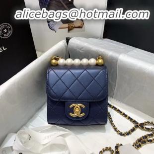 Spot Discount Chanel Flap Bag AP0997 Navy Blue