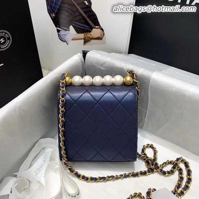 Spot Discount Chanel Flap Bag AP0997 Navy Blue