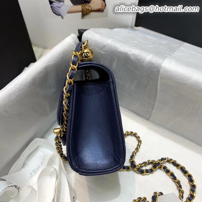 Spot Discount Chanel Flap Bag AP0997 Navy Blue