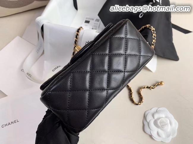 Inexpensive Chanel MINI Flap Bag Original Sheepskin Leather AS1786 black