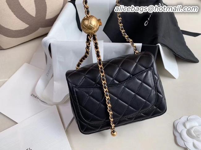 Inexpensive Chanel MINI Flap Bag Original Sheepskin Leather AS1786 black