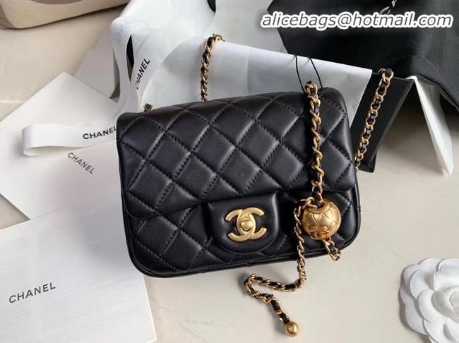 Inexpensive Chanel MINI Flap Bag Original Sheepskin Leather AS1786 black