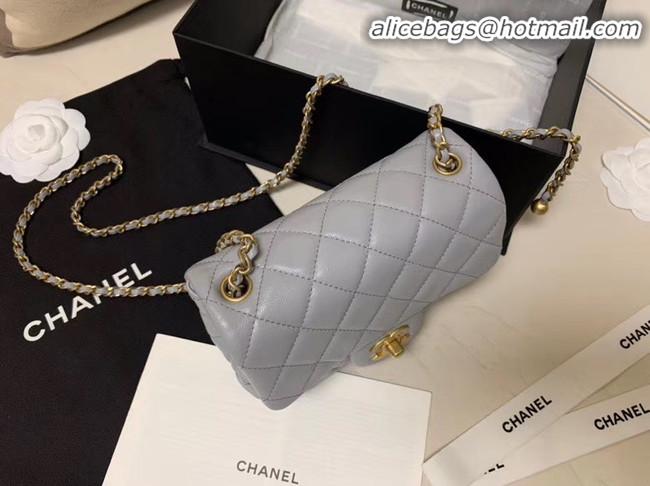 Free Shipping Chanel MINI Flap Bag Original Sheepskin Leather AS1786 Light grey