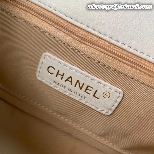 Buy Discount Chanel Flap Bag Original Sheepskin Leather AS1466 white