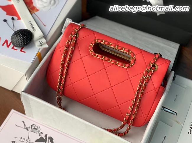 Super Quality Chanel Flap Bag Original Sheepskin Leather AS1466 red