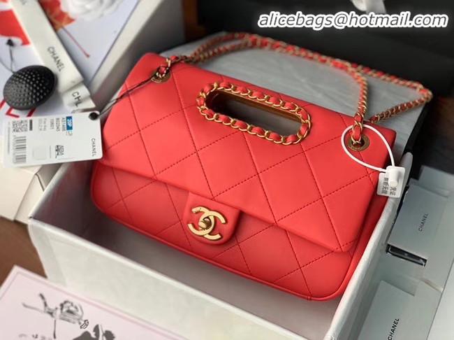 Super Quality Chanel Flap Bag Original Sheepskin Leather AS1466 red