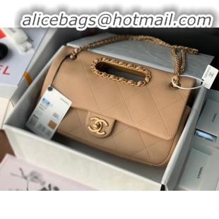 Duplicate Discount Chanel Flap Bag Original Sheepskin Leather AS1466 apricot