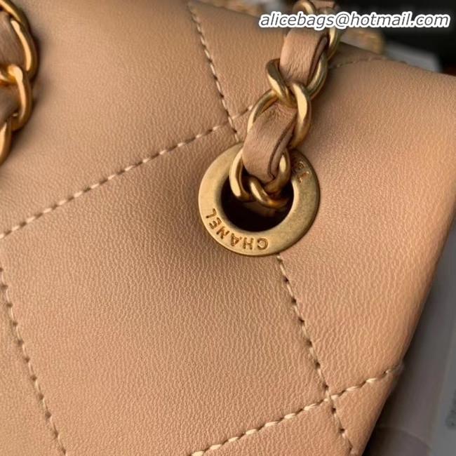 Duplicate Discount Chanel Flap Bag Original Sheepskin Leather AS1466 apricot