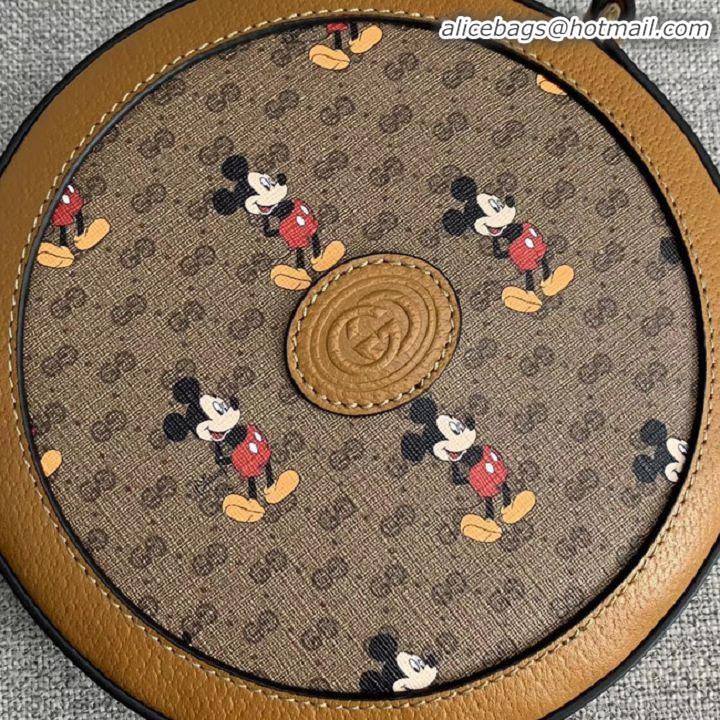 Most Popular Gucci Disney x Mickey Mouse Small Shoulder Bag 603938 Brown