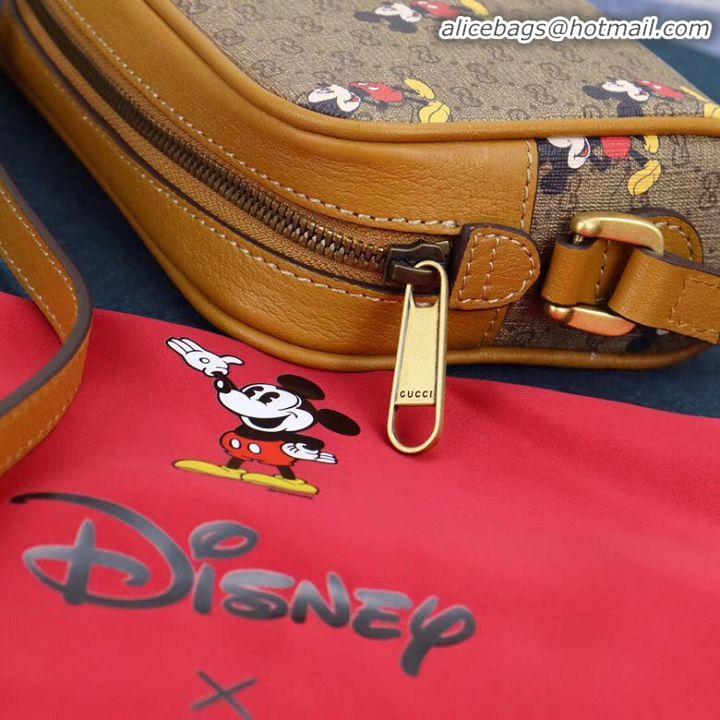 Elegant Duplicate Gucci Disney x Mickey Mouse Small Shoulder Bag 602536 Brown