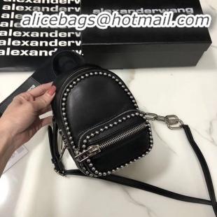 Inexpensive Alexander Wang leather Mini knapsack 0003 black