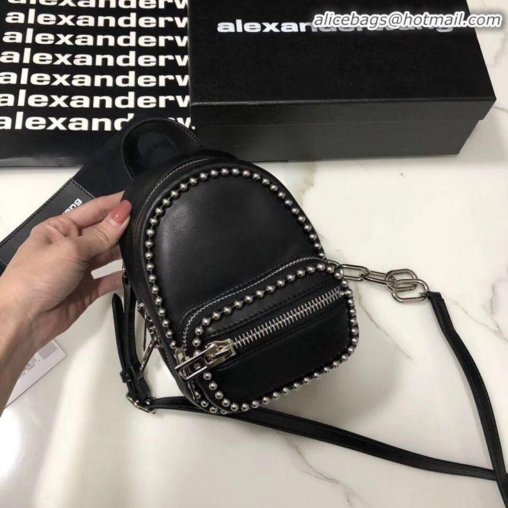 Inexpensive Alexander Wang leather Mini knapsack 0003 black