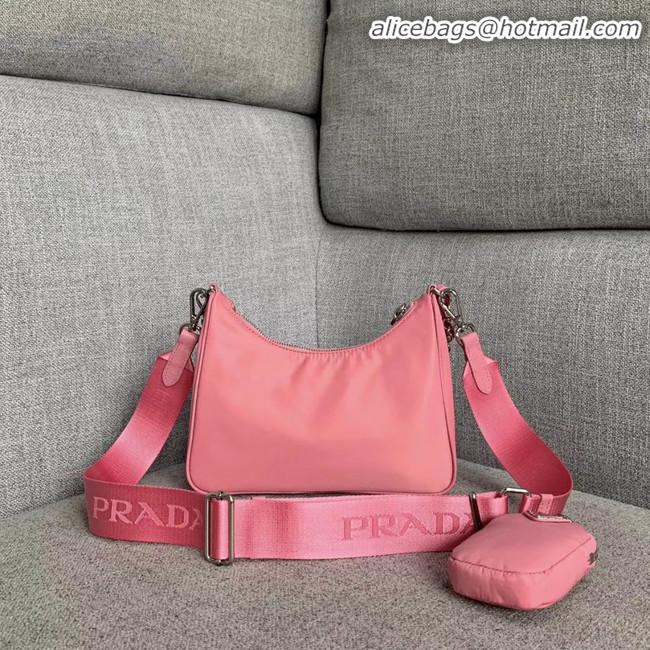 Buy Discount Prada Nylon Shoulder Bag 91277 pink