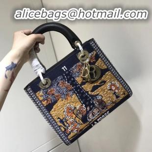 Grade Wholesale LADY DIOR embroidered cattle leather M0565-7