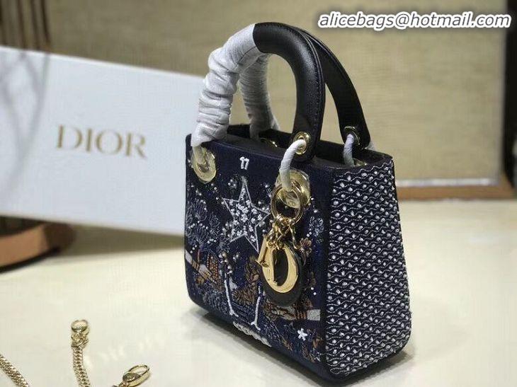 Luxury Rebate LADY DIOR embroidered cattle leather AD0168-3