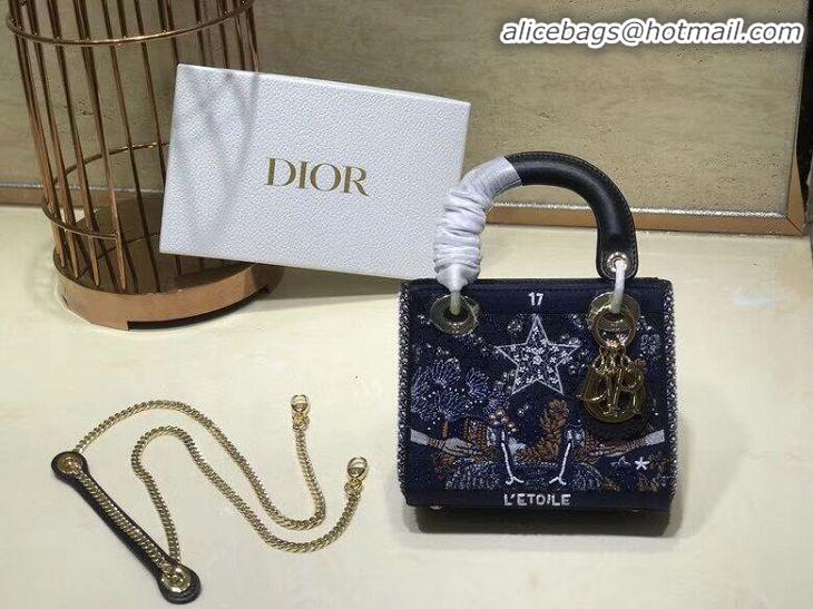 Luxury Rebate LADY DIOR embroidered cattle leather AD0168-3