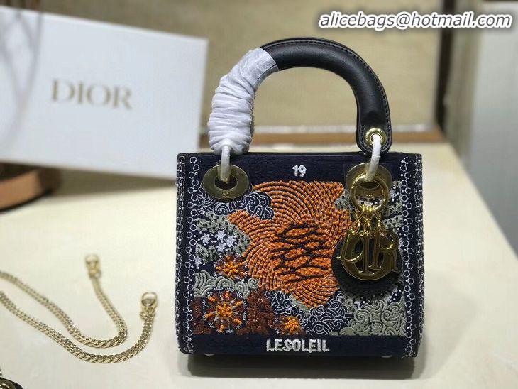 New Arrivals LADY DIOR embroidered cattle leather AD0168-4