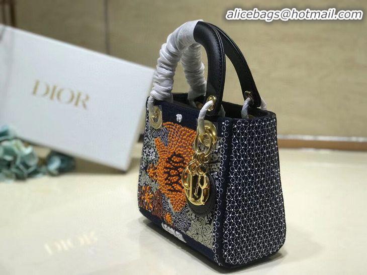 New Arrivals LADY DIOR embroidered cattle leather AD0168-4