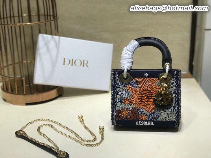 New Arrivals LADY DIOR embroidered cattle leather AD0168-4