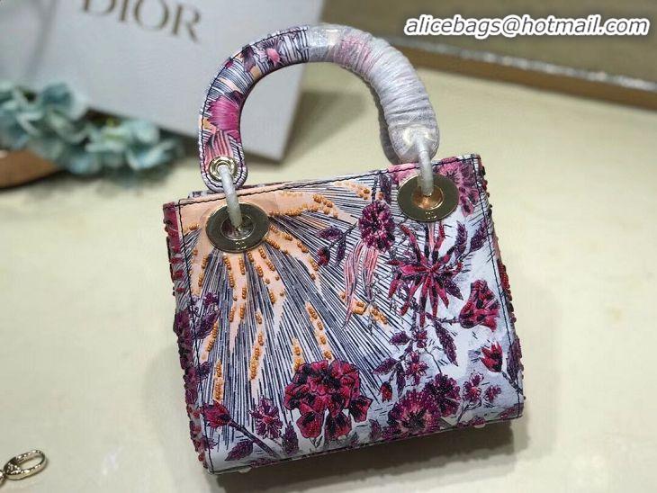 New Stylish LADY DIOR embroidered cattle leather AD0168-5