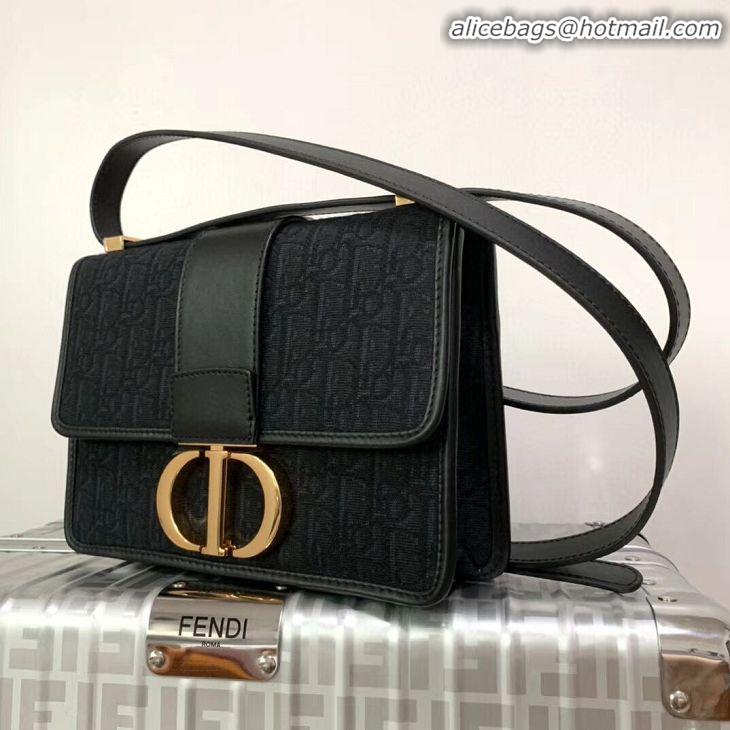 Fashion Show Collection Dior 30 MONTAIGNE CANVAS BAG C9203 black