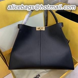 Discount Fendi Original Leather PEEKABOO Bag 3655 Black