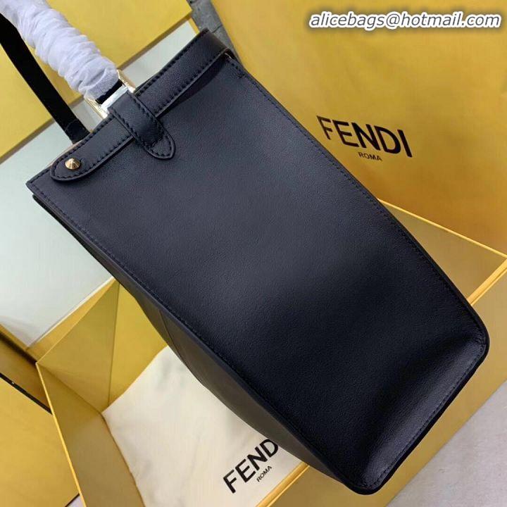 Discount Fendi Original Leather PEEKABOO Bag 3655 Black