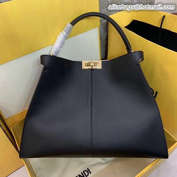 Discount Fendi Original Leather PEEKABOO Bag 3655 Black