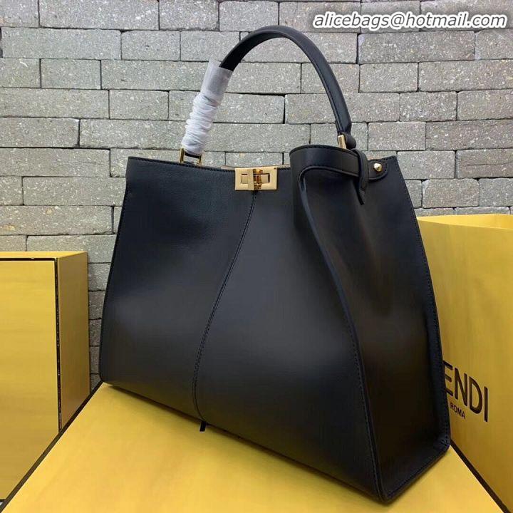 Discount Fendi Original Leather PEEKABOO Bag 3655 Black