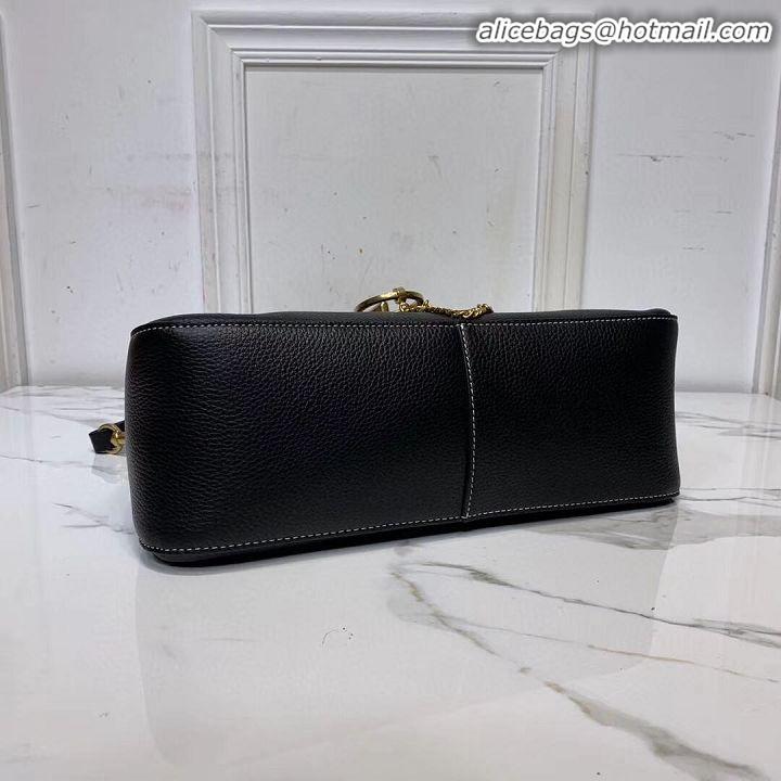 Market Sells VALENTINO Origianl leather shoulder bag V0888 black