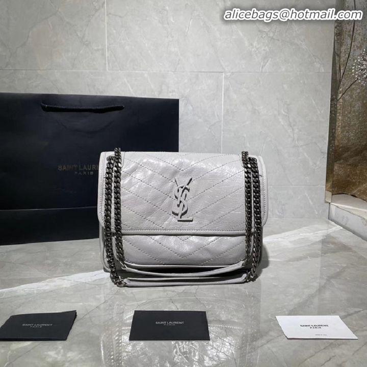 Spot Bulk Yves Saint Laurent Medium Niki Chain Bag 498894 PEARL GREY