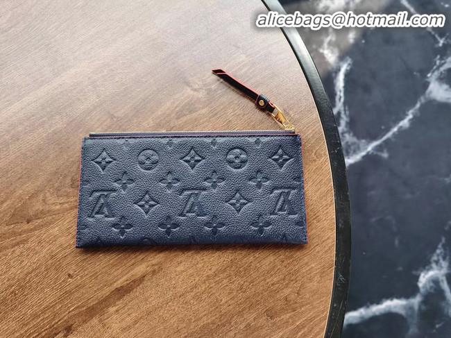 Best Cheapest Louis Vuitton Original Monogram Empreinte Wallet M68712 Navy Blue