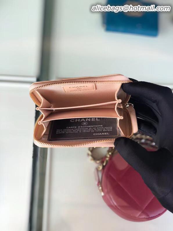 Imitation Cheapest Chanel 19 Zip Wallet AP0949 pink