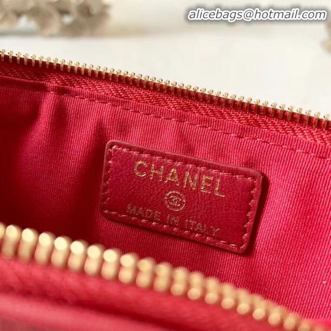 Latest Style CHANEL 19 Mobile phone case Card Holder AP1182 red