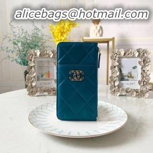 New Stylish CHANEL 19 Mobile phone case Card Holder AP1182 blue