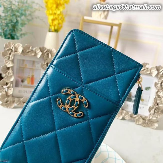 New Stylish CHANEL 19 Mobile phone case Card Holder AP1182 blue