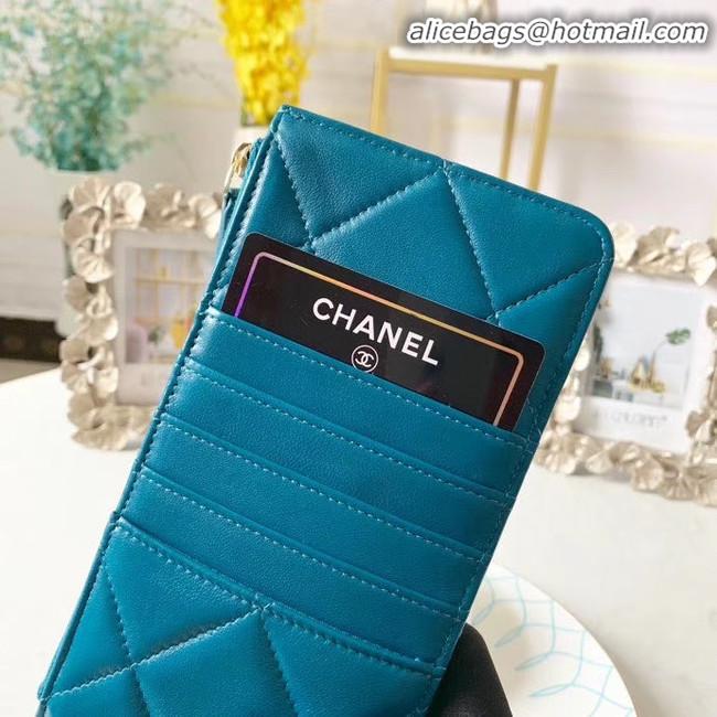 New Stylish CHANEL 19 Mobile phone case Card Holder AP1182 blue