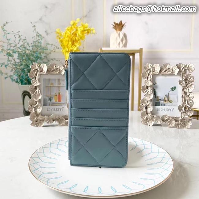 Top Quality CHANEL 19 Mobile phone case Card Holder AP1182 sky blue