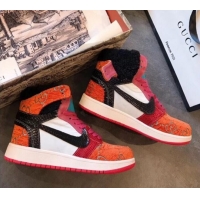 Super Gucci x Nike GG Corduroy Sneakers G21129 Orange