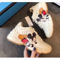 Shop Duplicate Gucci x Disney Rhyton Mickey Mouse Sneakers G10802 2020