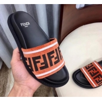 Best Quality Fendi Fabric Slides G10324 Orange