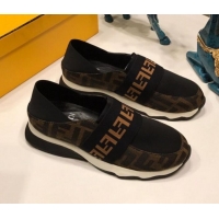 Crafted Fendi FF Logo Band Elastic Fabric Sneakers G41656 2020