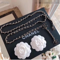 Affordable Price  Chanel Lambskin Chain CC Belt 11139 Black/Gold