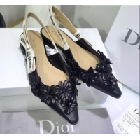 Low Cost Cheap Design Dior J'Adior Flat Slingback Pump in Grey Tartan Fabric G12209 2020